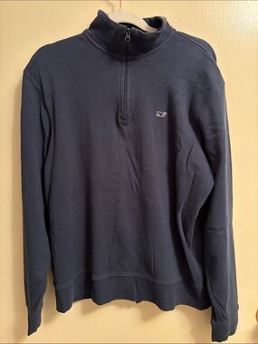 Vineyard Vines Men's Navy Quarter-Zip Pullover